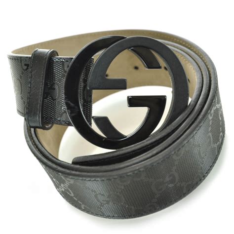 gucci gg supreme belt replica|black gucci imprime belt.